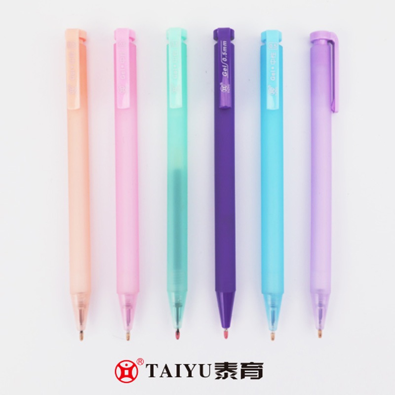 Schüler verwenden den beliebten neuen transparenten, matten Designgel-Gelstift 3147A