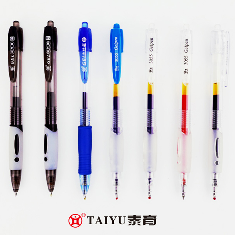 Bürogebrauch Pressing Gel Pen Simple Style Costomized Color Gel Pen 3055