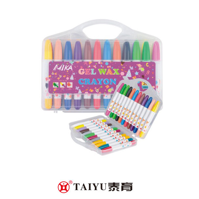 Schüler verwenden Crayon 24 Farben in PP-Box Smooth Painting Crayon-XC 02