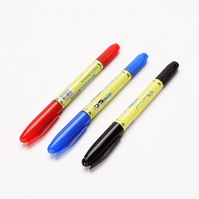 Klassischer Doppelkopf-Textmarker mit zwei Spitzen HL-016
